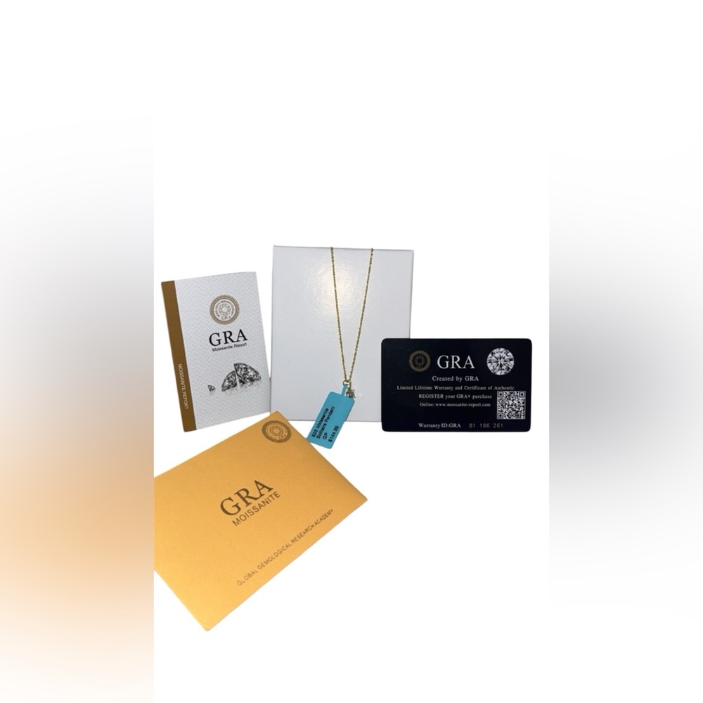 .43 CTW Moissanite Gold Pendant Necklace